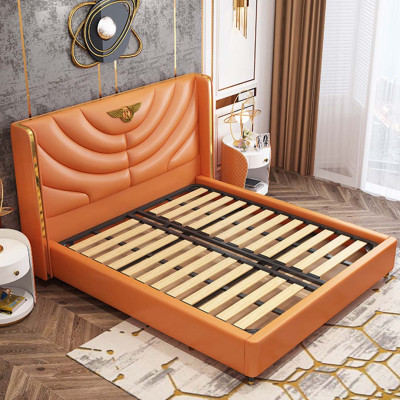 Bedroom Bed Nightstands 3-Piece Set Design Luxury Beds Wood Double Bed NEW