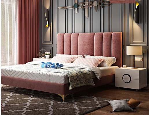 Bed Cushion Design Luxury Double Hotel Decor Beds Marriage Bedroom Leather