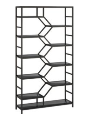 Metal Shelf Room Divider Designer Luxury Shelves Loft Style Cabinet Black