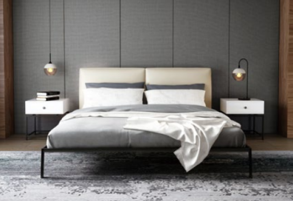Luxury bedroom bed decor upholstery design luxury double hotel beds