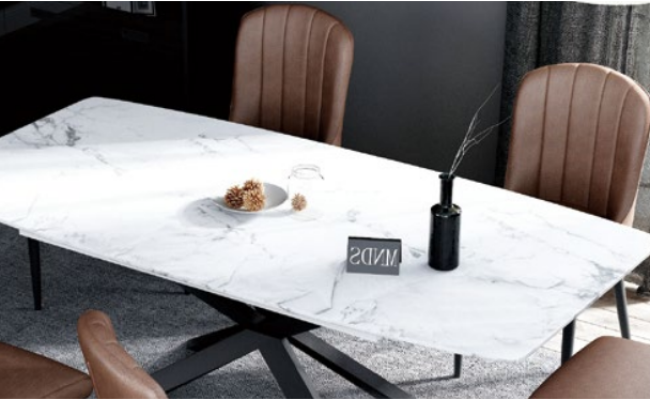 Dining room design furniture chair set table + 4 armchairs 5 piece set