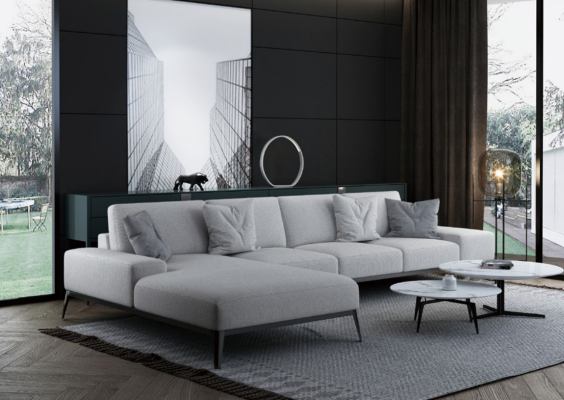Corner sofa upholstery decor set living landscape L shape designer sofa couch