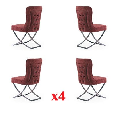 Dining room chair set, armchair design, 4x chairs set, group upholstery.
