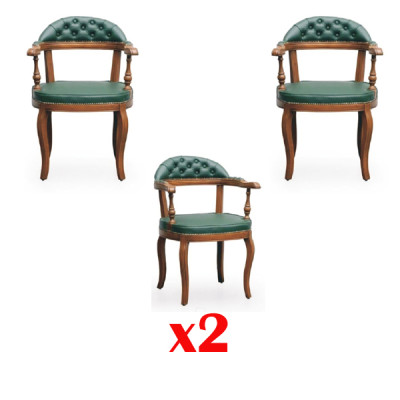 Upholstered Chairs 2x Armchair Living Dining Room Textile Designer Chair Luxury