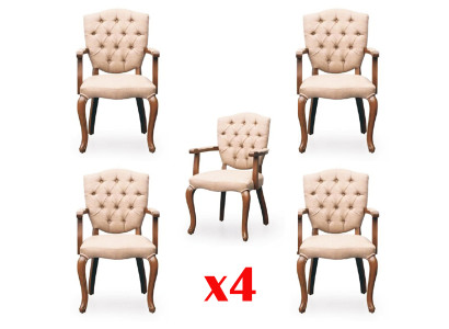 Dining room chair set armchair design 4 chairs group set upholstery new