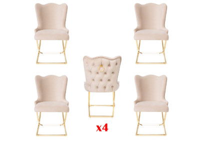 Design chair luxury armchair upholstered chairs 4x armchairs for living dining room