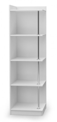 Corner cabinet shelf bookcase wooden cabinet for children's room youth room white