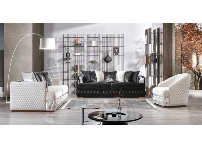 Chesterfield Luxury Sofa Set Upholstered Furniture 3+3+1 Living Landscape