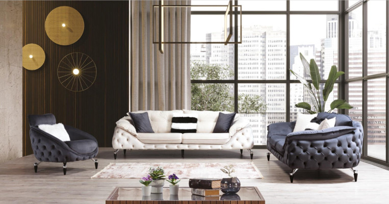 Green Chesterfield Couch Fabric Sofa Couch Furniture Luxury Interior Sofas Couches
