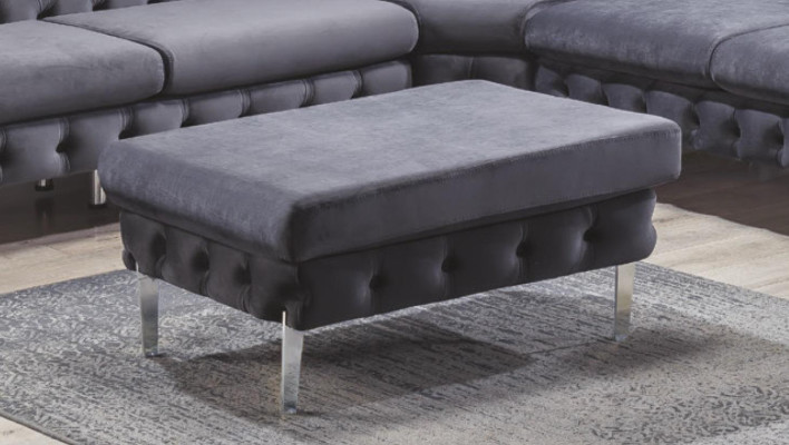 Blue Stool Living Room Chesterfield Elegant Furniture Italian Style