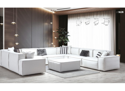 White Stool Living Room Elegant Furniture Luxury Design Italian Style