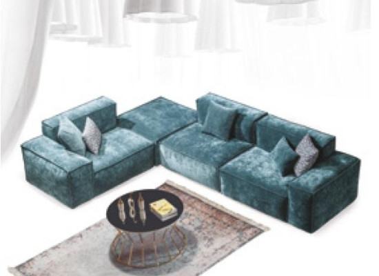 L-shaped sectional sofa blue living landscape design couches furniture sofa couch