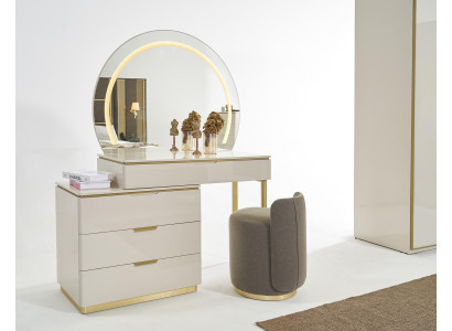 Makeup table set console mirror bedroom furniture design stool set new