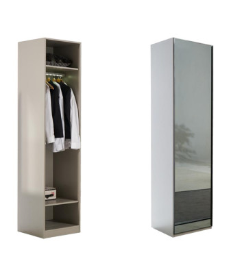 Wardrobe Cabinet Multipurpose Wardrobe Gray Material Wood Cabinets