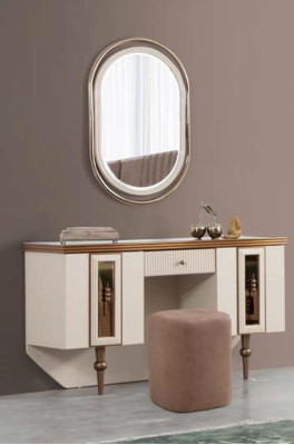 Dressing table dresser console dressers wood modern bedroom beige.