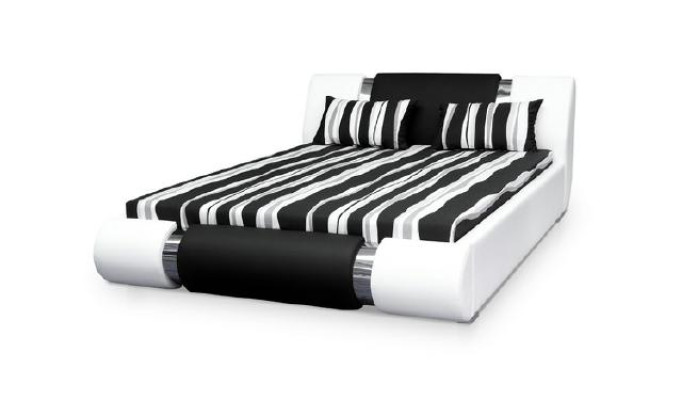 Bed Leather Frame In 140/160/180x200cm Quilted Design Double Made IN EU