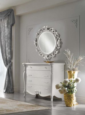 Designer chest of drawers dresser sideboard cabinet shelf wood Italy new