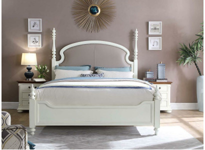 Bed Nightstand 3-piece Bedroom Set Design Modern Luxury Bed Group Wood New