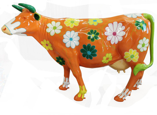 Designer Abstract Modern Figure Cattle Sculpture Statue New Decor Garden Sculptures