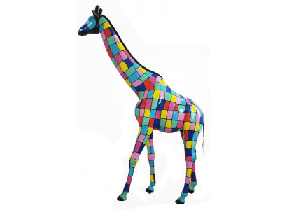 Design Figures Modern Decorations Garden Giraffe Statue Sculpture Sculptures