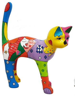 Designer Abstract Modern Figure Figurines Decoration Cat Sculptures Decoration