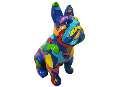 Design Figures Sculptures Modern Bulldog Sculpture Deco Decoration Garden