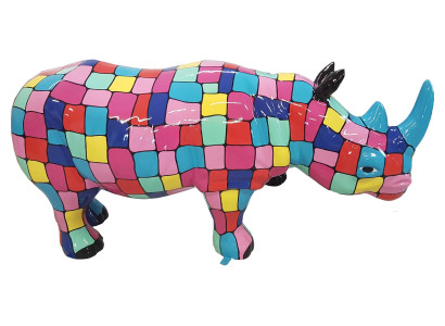 Designer Abstract Figure Modern Figures Decoration Rhinoceros Garden Sculptures