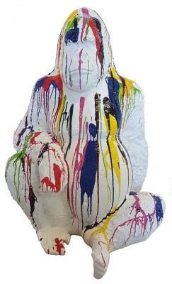 Designer Figure Statue Modern Figures Statues Decoration Decor Gorilla Garden New