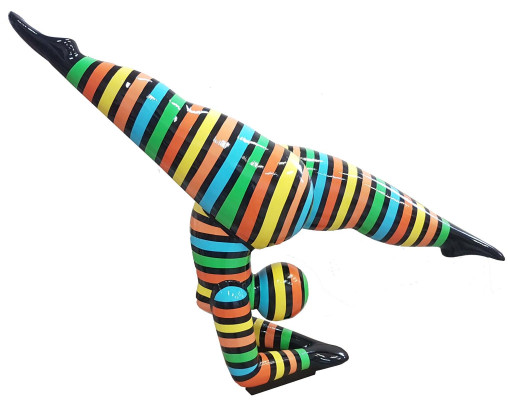 Design Figures Sculptures Modern Abstract Sculpture Female Acrobat Decoration
