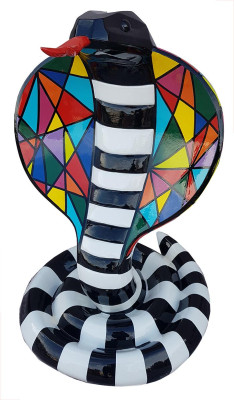 Designer Abstract Modern Figure Snake Cobra Decor Garden Sculptures Snake