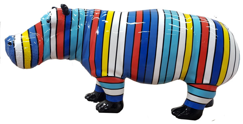 Abstract Figure Statue Garden Figures Decoration Statues Sculptures Hippopotamus New
