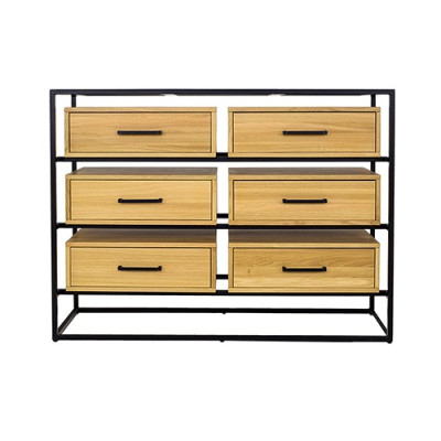 Design Chest Cupboards Shelf Authentic Wood Side Low Board