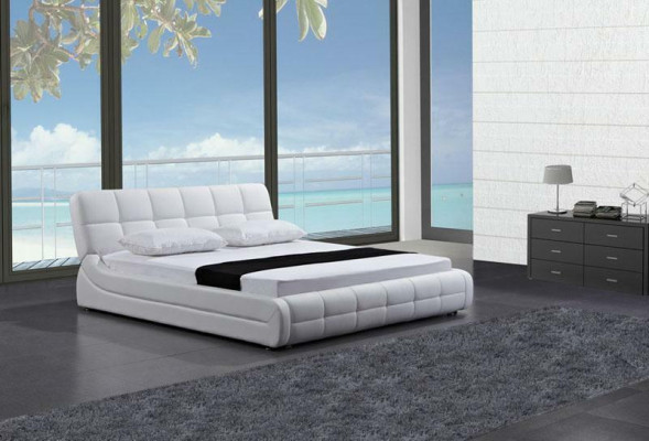Modern bed beds upholstery double marital hotel luxury leather designer