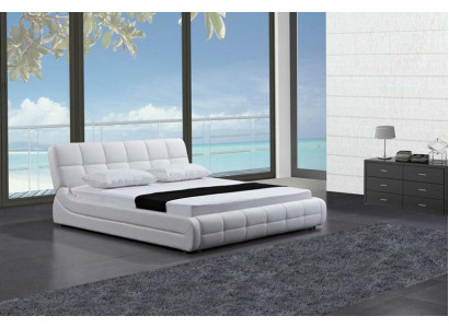 Modern bed beds upholstery double marital hotel luxury leather designer
