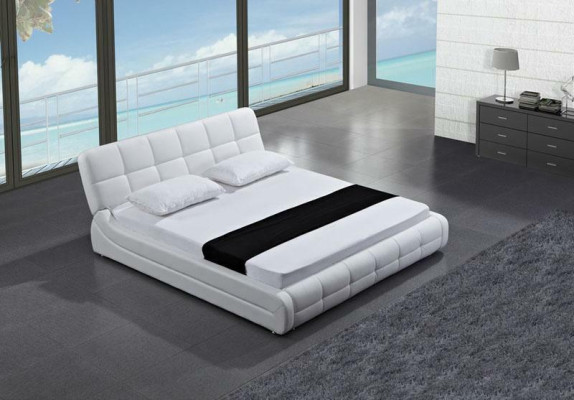 Modern bed beds upholstery double marital hotel luxury leather designer
