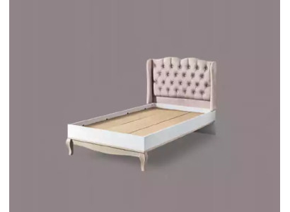 Bed design Chesterfield youth bed wooden furniture with soft upholstery 120x200cm