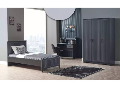 Children's room complete set bedroom bed desk wardrobe 3-piece