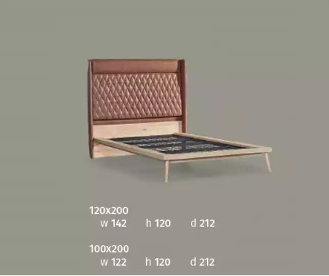Design beds children's bed youth room bed wood upholstered 120x200cm
