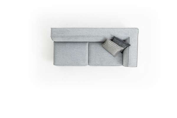 U-shaped sectional sofa, modern design, large gray sofa couch, new