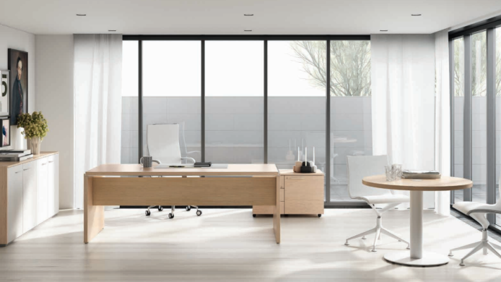 Computer desk beech office furniture workstation desk furnishing furniture Frezza