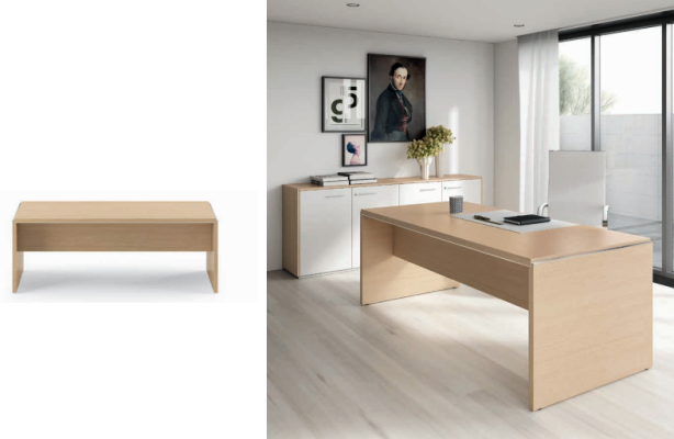 Computer desk beech office furniture workstation desk furnishing furniture Frezza