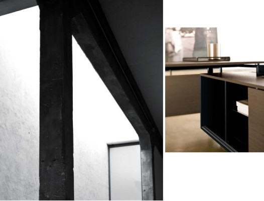 Corner desk computer office desk shelf desk table office furniture Frezza.
