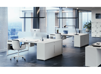 Desk Worktable Computer Desk Double Desk with Drawer