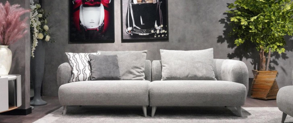 Designer living room set 2-piece. Three-seater sofa armchair 3+1 couches sofas