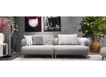Designer living room set 2-piece. Three-seater sofa armchair 3+1 couches sofas