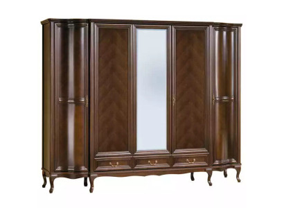 Wardrobe bedroom wooden cabinet Art Deco style baroque cabinets