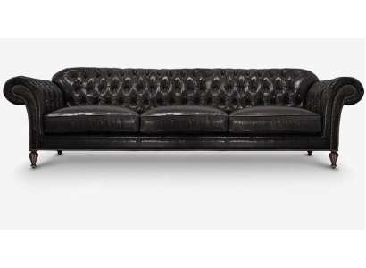 Classic Chesterfield Sofa Suite Complete Set Upholstery Sofa Leather