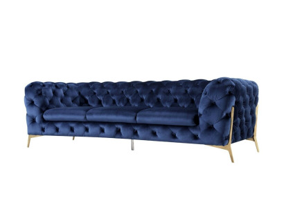 Luxury Textile Fabric Sofa Couch Upholstery Seat 3+2 Suite Chesterfield Suites