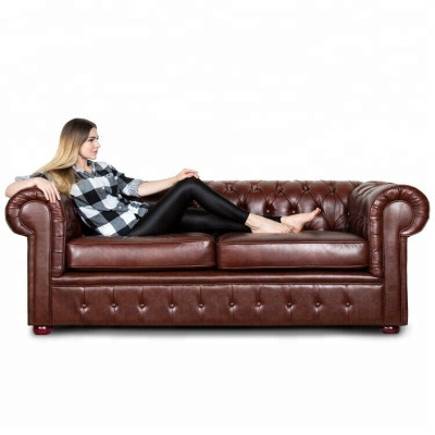 Chesterfield Couch Sofa 2+1 Seater Leather Couch Seating Suite Sofa Suites 2+1