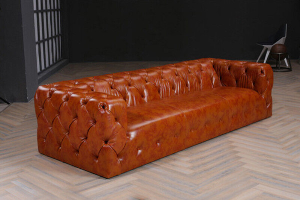 Chesterfield Sofa Couch Upholstery Fabric Leather Couches Upholstery Suite 4-Seater